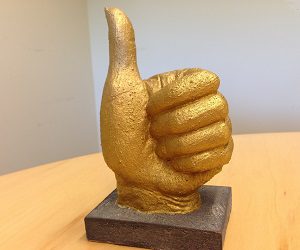 Gold Thumbs Up
