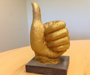 Gold Thumbs Up